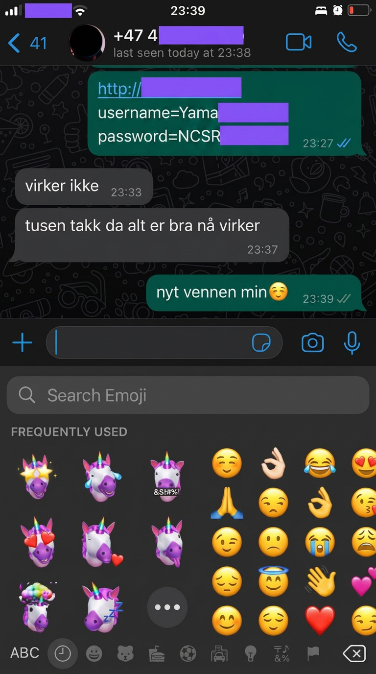 WhatsApp chat: IPTV subscription working after setup help